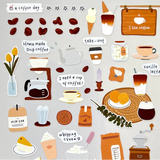 Bring the cozy charm of your favorite café straight into your journal or planner with the I Like Coffee sticker sheet from Suatelier. Known for their soft colors and playful aesthetic, Suatelier stickers add an instant dose of warmth and whimsy wherever you place them.

Package measures approx. 8" x 3.5"
Includes 1 sticker sheet