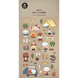 Suatelier Sticker Sheet - Let's Go Camping

Bring the magic of the outdoors into your journal or planner with the Let’s Go Camping sticker sheet from Suatelier. Filled with charming illustrations of tents, campfires, nature scenes, and cozy adventure moments, this sheet captures the joy of escaping into the wild. Known for their soft colors and playful aesthetic, Suatelier stickers add an instant dose of warmth and whimsy wherever you place them.

Package measures approx. 8" x 3.5"
Includes 1 sticker sheet