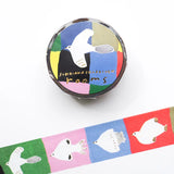 Cozyca Products - Subikiawa Washi Tape - Rooms

Masking tape by Subikiawa., an artist who creates illustrations and paints glass tableware.
There are plenty of Tori living in the colorful room. Accented with glittering gold foil. Please try to find your favorite one!

20mm wide x 5m long