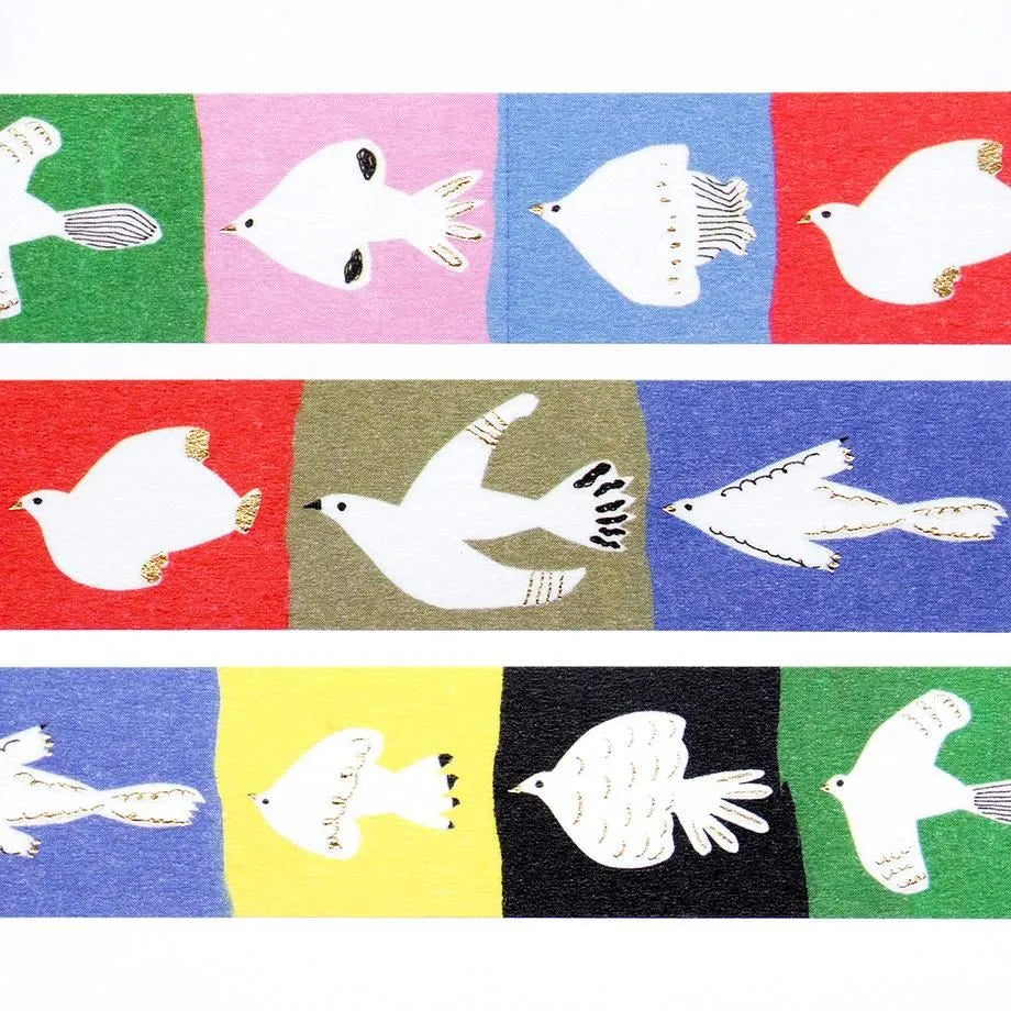 Cozyca Products - Subikiawa Washi Tape - Rooms

Masking tape by Subikiawa., an artist who creates illustrations and paints glass tableware.
There are plenty of Tori living in the colorful room. Accented with glittering gold foil. Please try to find your favorite one!

20mm wide x 5m long