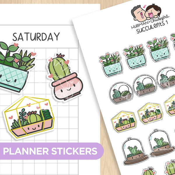 Succulents 1 Planner Stickers