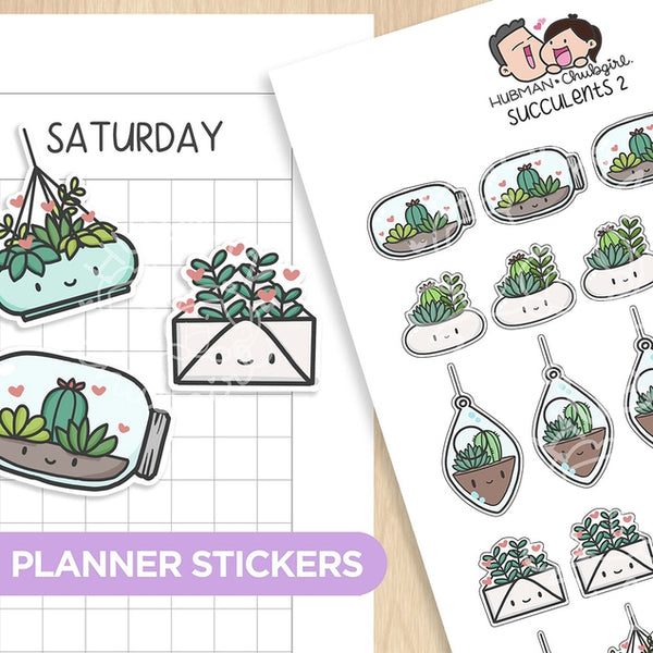 Succulents 2 Planner Stickers