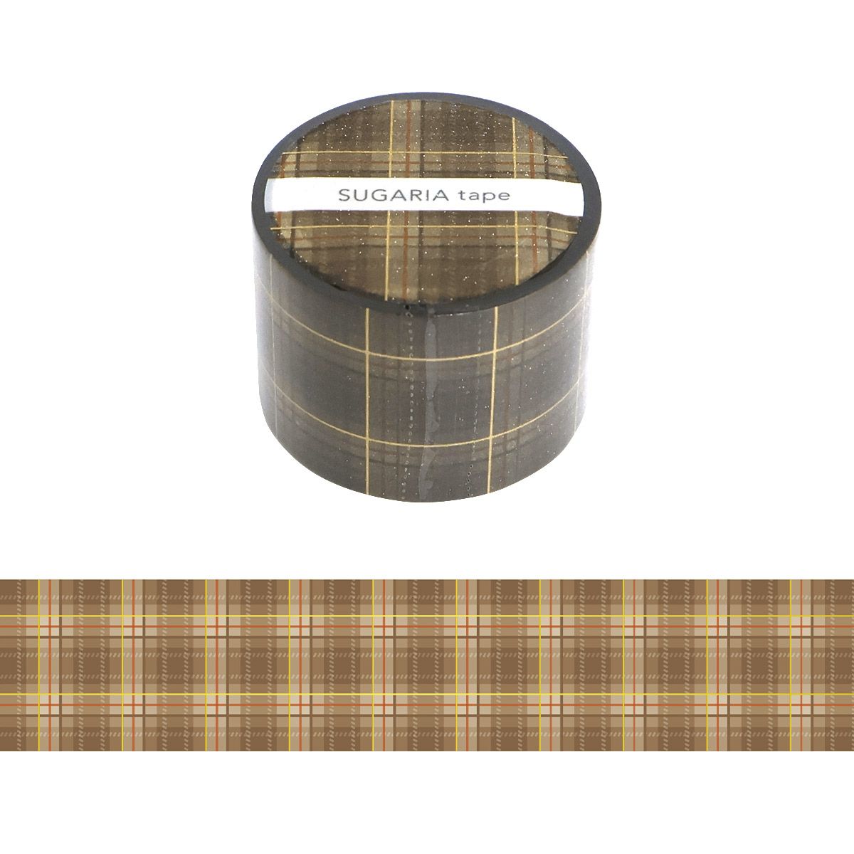 A new glitter tape with an elegant sparkle like sugar crystals is now available.
It is perfect for a gift or letter wrapping for a little special occasion.
Available in floral patterns that can be decorated more elegantly, and plaid patterns that are easy to use even in casual situations.

Material: CPP Special Processing Raw Fabric / Gold Hot
30mm wide × 3m long