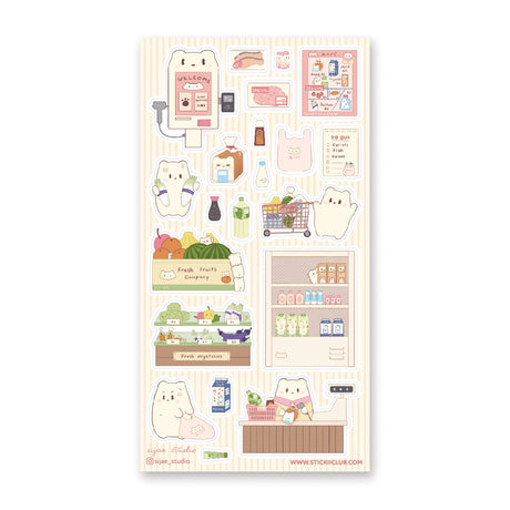 🐻🛒 With their trusty grocery lists in paw, @sijae_studio's little bears are having the most wonderful shopping adventure filling their carts. From fresh fruits and veggies to refreshing drinks, you'll love this super sweet shopping-themed sheet that’s as cute as can be. Art by: @sijae_studio