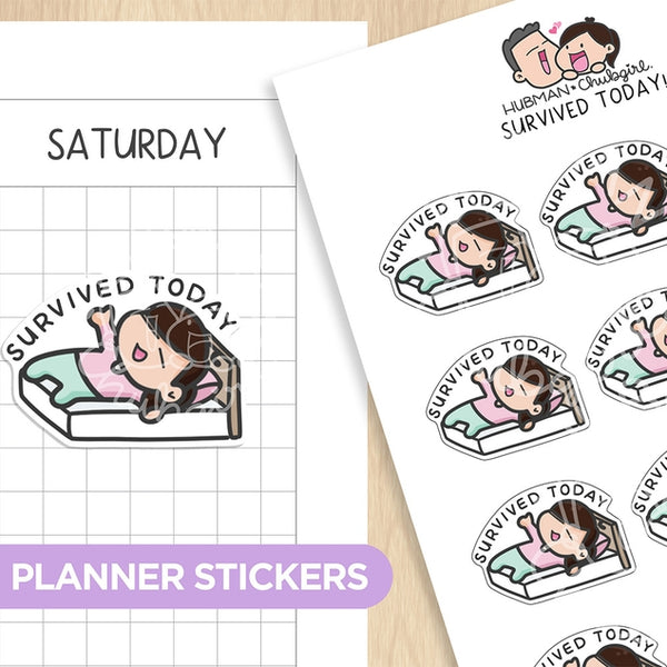 Survived Today! Planner Stickers