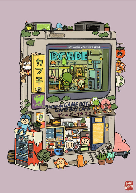 Sushiboiiiyy - Gameboy Cafe Postcard

Size: 4x6

Printed on 12pt paper.