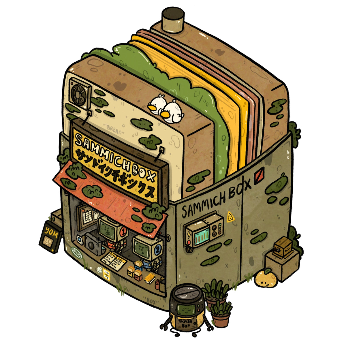 This set features different Night Market stalls.