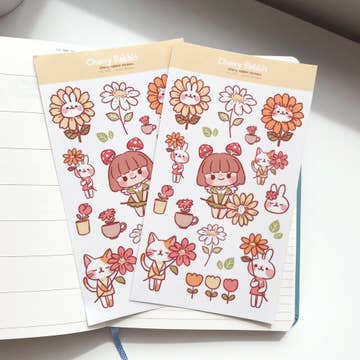 Sweet Flowers Sticker Sheet