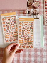 Cherry Rabbit Sweet Orange Sticker Sheet