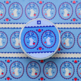 Sweet Blue Ribbon Washi Tape

Full color washi tape
Width: 30mm or 1.2 in
Length: 5m or 16 ft
Designed in San Jose, California
©Thousandskies