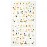 This sticker has a translucent and matte texture that blends in with the notebook.
It can be separated with perforations and carried as much as necessary.
I drew three rabbit brothers who enjoy making and eating sweets.
Recommended for those who like café visits and sweets.


1 Sheet included
165× 90mm
Transparent seal