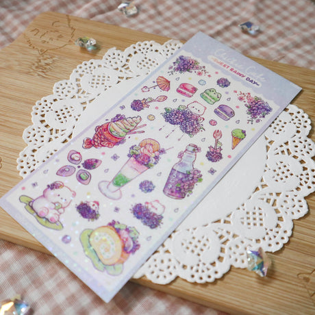 These stickers are perfect for decorating your personal belongings, journals, planners, penpal letters, or something you can stare at all day...basically, anything you want as long as it makes you happy

Details

Handmade
Star Holographic Vinyl
Vinyl: UV Resistant, Waterproof, Weatherproof, Tearproof, Scratchproof
Advised using tweezers for easy removable of stickers&nbsp;
Dimension: 3" x 6.5" (Large)&nbsp;