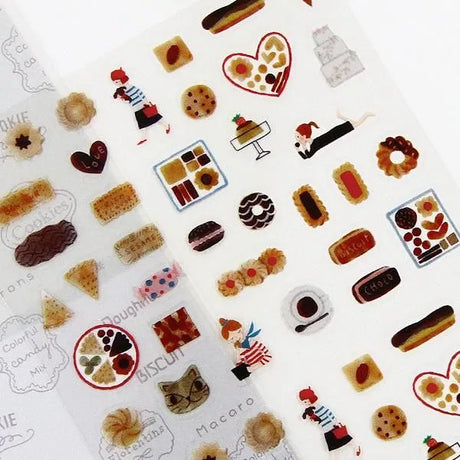 Sweetish Sticker Sheet

This is a small size transparent material sticker that is easy to decorate in planners or journals. It contains two identical illustrations, so you can use it for preservation, matching, or sharing.

Sheet size: Length 150× Width 90mm
Includes 1 sticker sheet