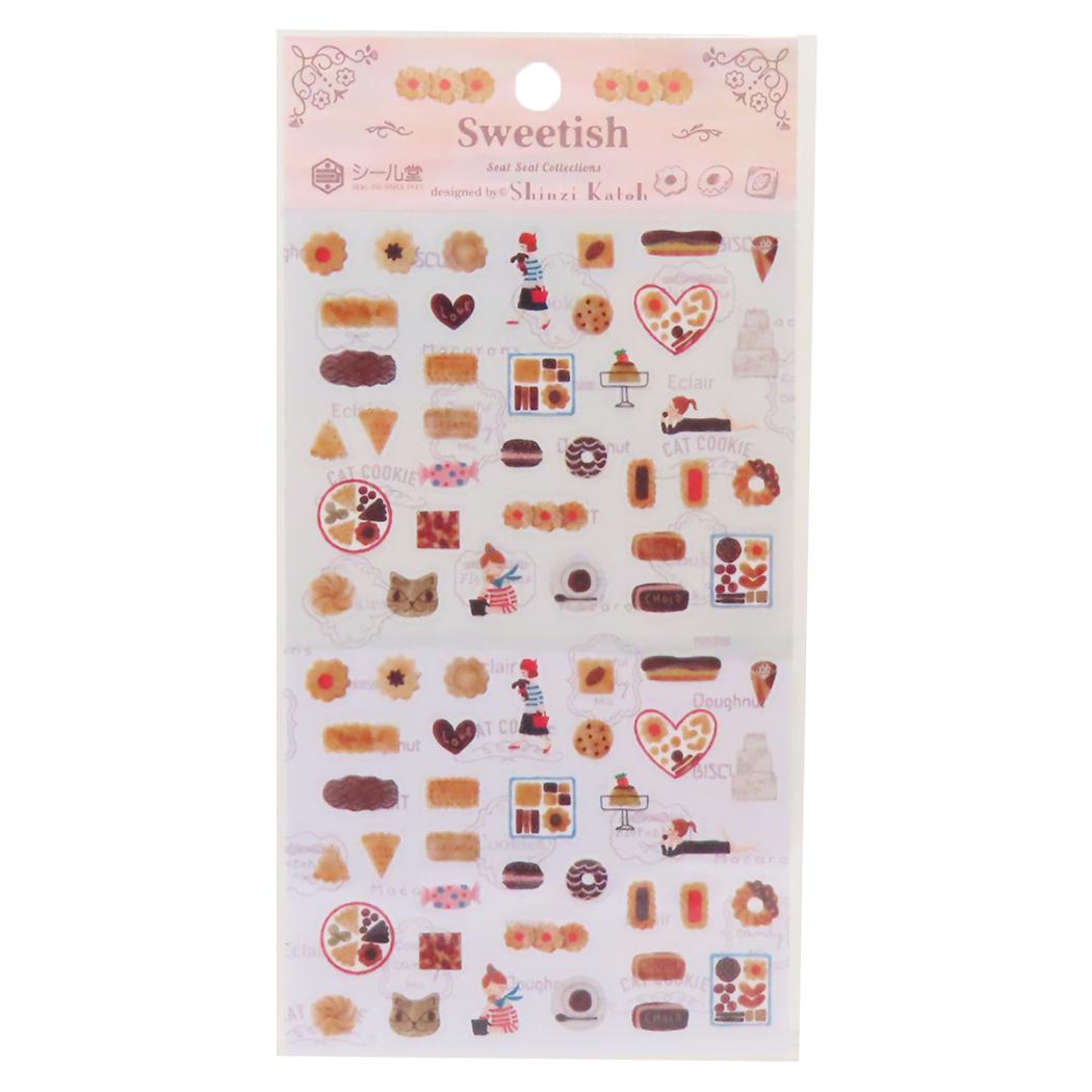 Sweetish Sticker Sheet

This is a small size transparent material sticker that is easy to decorate in planners or journals. It contains two identical illustrations, so you can use it for preservation, matching, or sharing.

Sheet size: Length 150× Width 90mm
Includes 1 sticker sheet