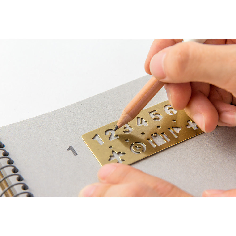 Call Number Bookmark TRAVELER'S COMPANY Brass Template Bookmark Number – Little Craft Place