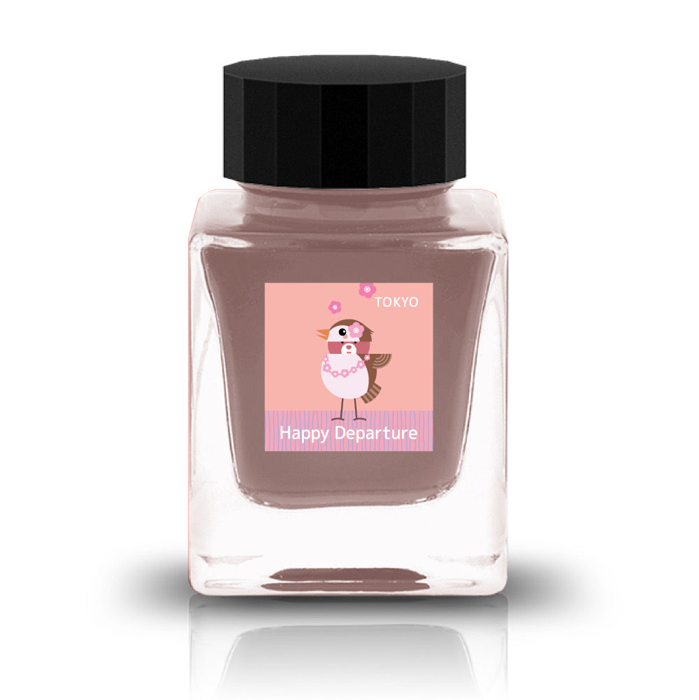 Happy Departure Ink

The Tokyo Special 2025 inks are inspired by the essence of Tokyo and were released in the Spring of 2025.&nbsp;

RGB: 248, 181, 174

Pink

30ml