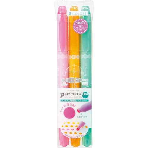 Tombow Playcolor Dot Markers (Set of 3)