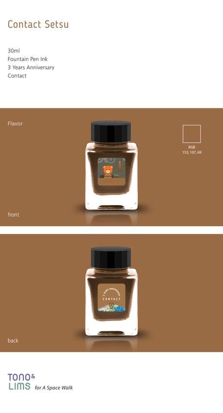 To celebrate Tono &amp; Lims’ third anniversary, this special collection pays tribute to the many friends, artists, and stationery professionals across Japan who have collaborated with the brand. Each ink in the series is named after one of these creative partners—ranging from glass pen makers like LUC to calligraphers like bechori—inviting you to join Tono &amp; Lims in a whimsical world of imagination and artistry.&nbsp;In this anniversary universe, some artists are represented by two unique ink colors.