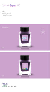 To celebrate Tono &amp; Lims’ third anniversary, this special collection pays tribute to the many friends, artists, and stationery professionals across Japan who have collaborated with the brand. Each ink in the series is named after one of these creative partners—ranging from glass pen makers like LUC to calligraphers like bechori—inviting you to join Tono &amp; Lims in a whimsical world of imagination and artistry.&nbsp;In this anniversary universe, some artists are represented by two unique ink colors