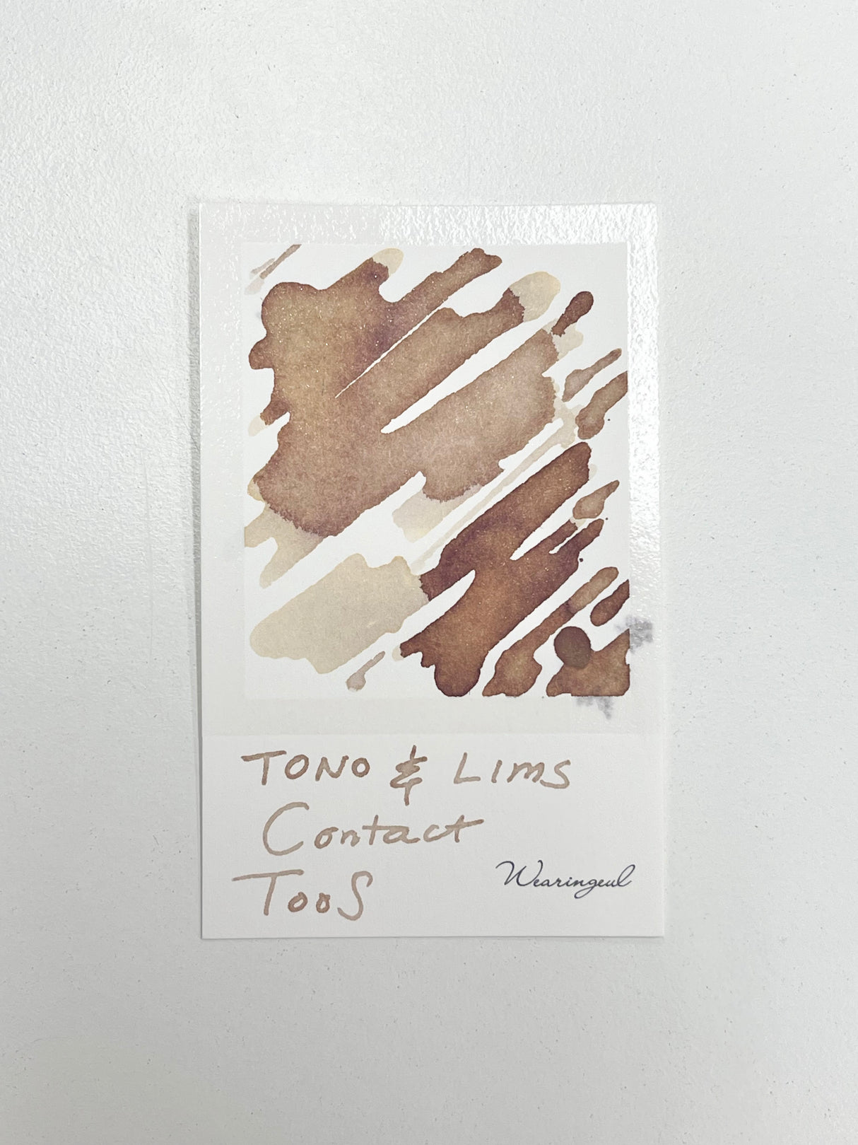 TONO & LIMS - Contact TooS Ink