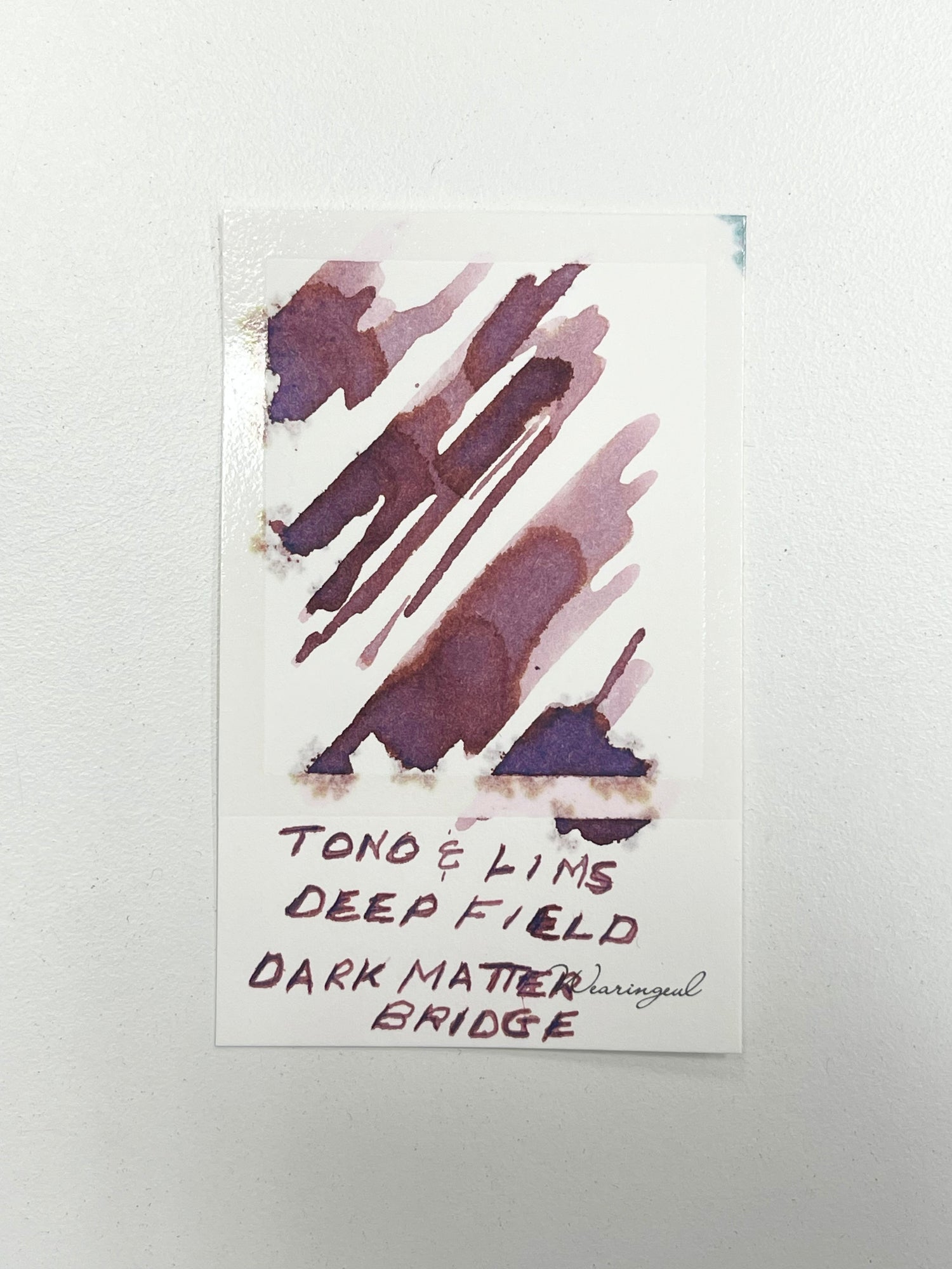 Ink swatch of TONO & LIMS - Deep Field Dark Matter Bridge Ink