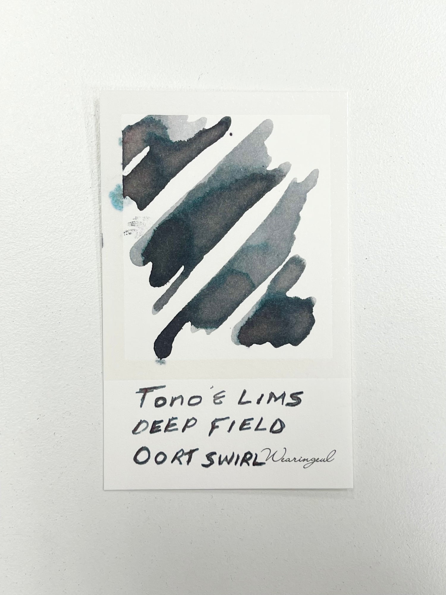 Ink swatch of TONO & LIMS - Deep Field Oort Swirl Ink