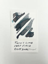 Ink swatch of TONO & LIMS - Deep Field Oort Swirl Ink