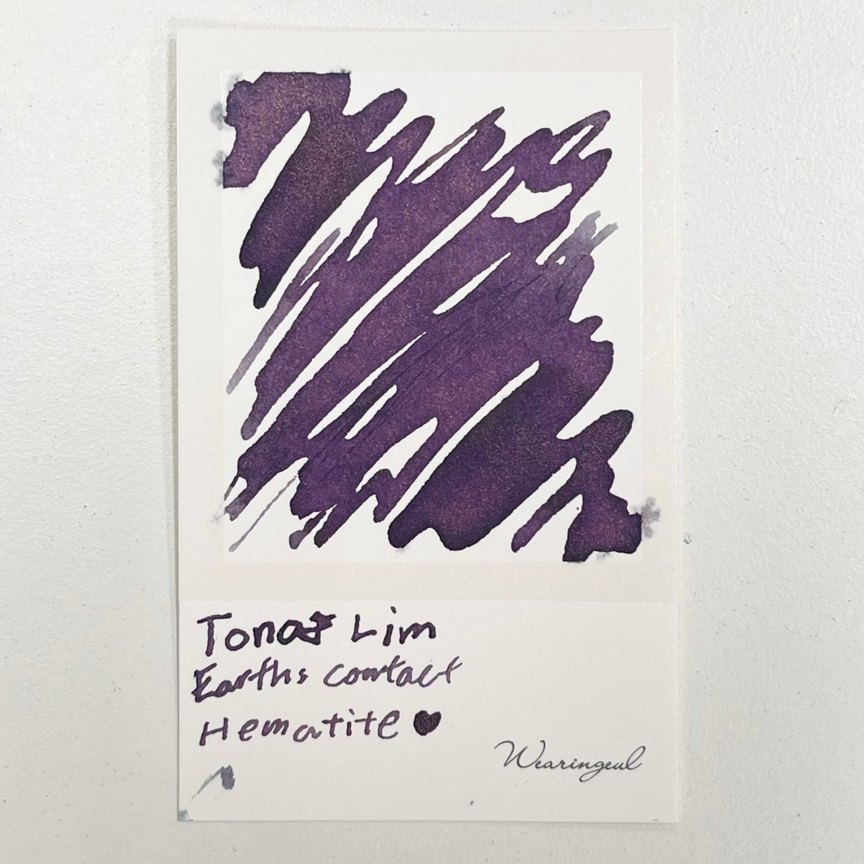 TONO & LIMS - Earth Contact Hematite Ink