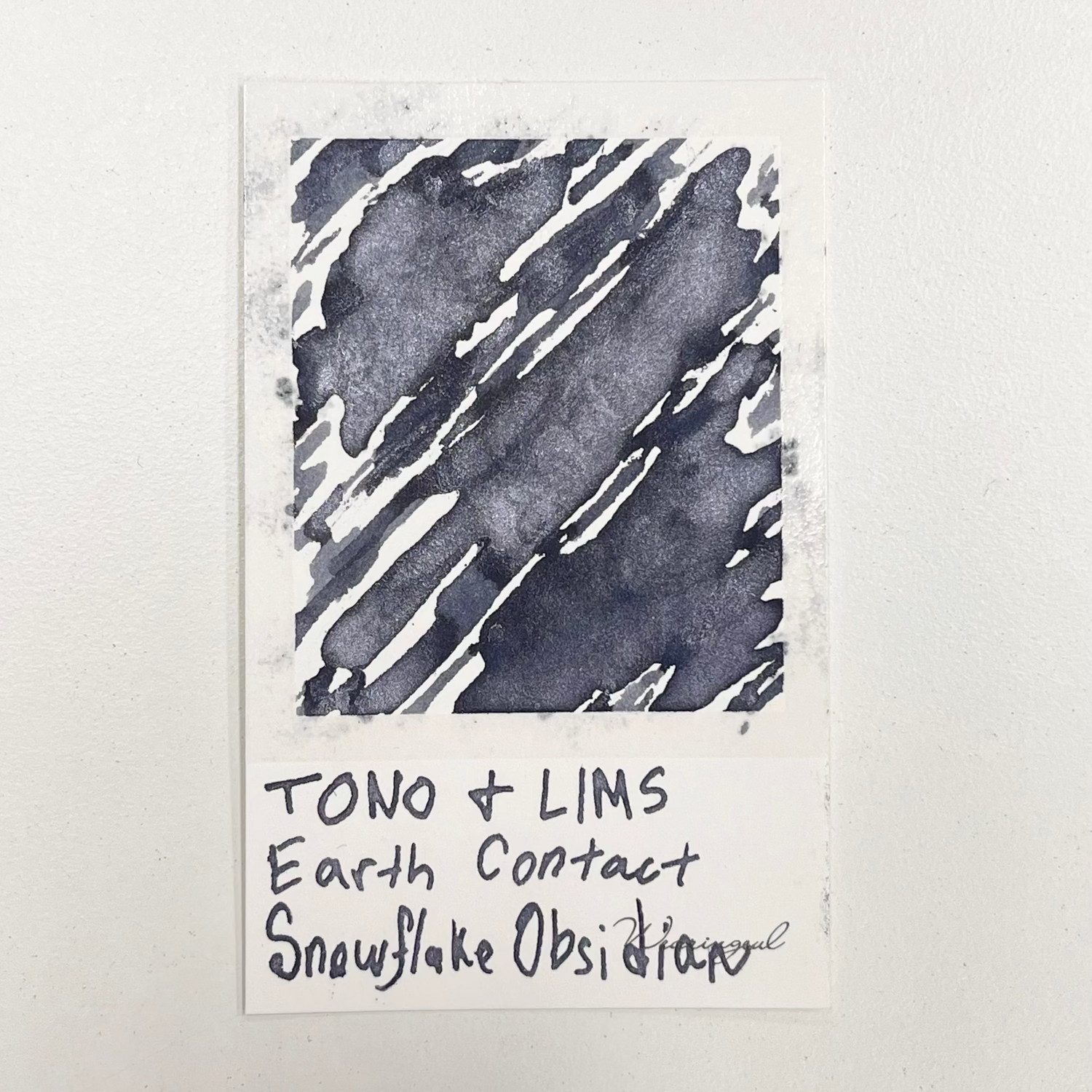 TONO & LIMS - Earth Contact Snowflake Obsidian Ink