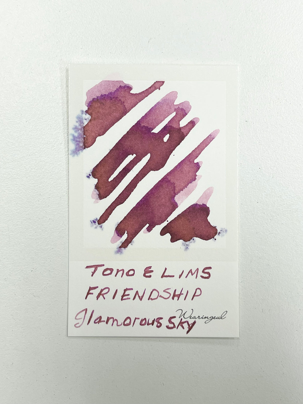 Ink swatch of TONO & LIMS - Friendship Series Glamorous Sky Ink
