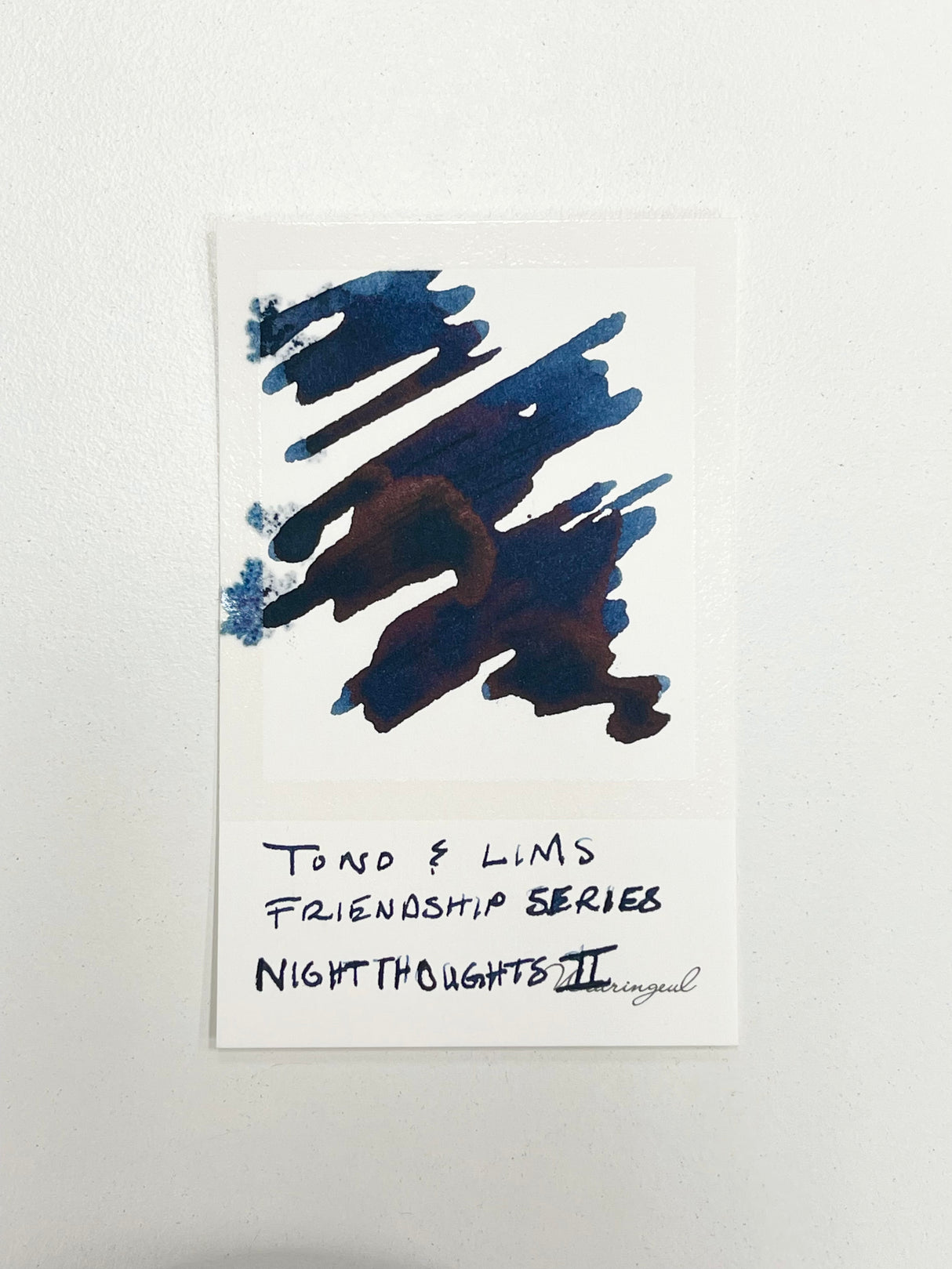 TONO & LIMS - Friendship Series Night Thoughts Part II Ink