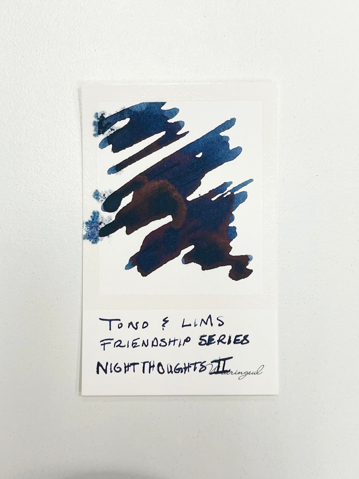 TONO & LIMS - Friendship Series Night Thoughts Part II Ink