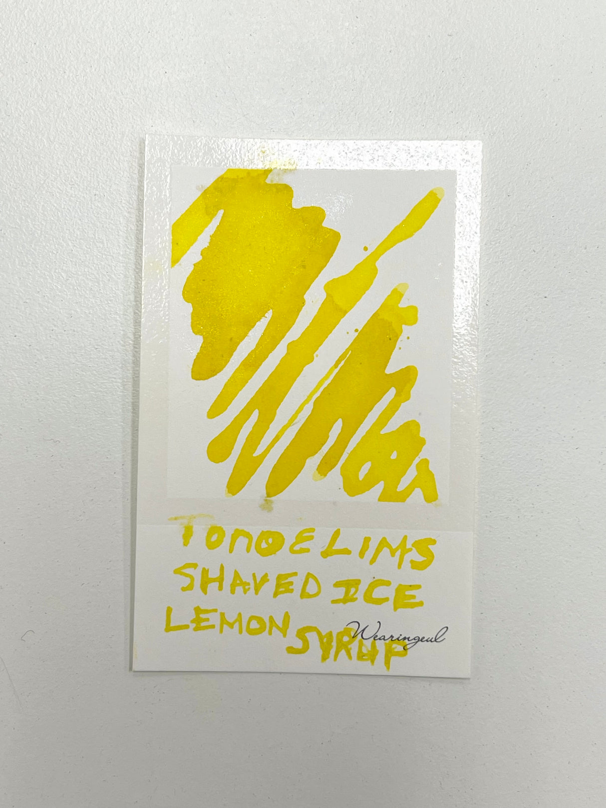 TONO & LIMS - Shaved Ice Lemon Syrup Ink