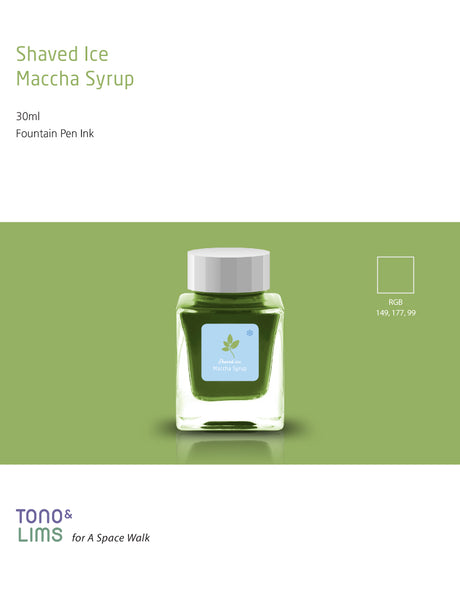 Inspired by the cool delight of shaved ice on a hot summer day, this series captures the sparkle and sweetness of your favorite treats.&nbsp;Soft Ice and Flake Ice embody the glistening texture of ice itself—clear bases filled with holographic and silver shimmer. The remaining nine inks take their cue from beloved flavors like strawberry, melon, and Ramune, bursting with vivid, cheerful color. Bright, refreshing, and full of life, these inks are sure to bring a splash of summer joy to your writing.

30ml