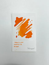 Ink swatch for TONO & LIMS - Shaved Ice Mikan Syrup Ink