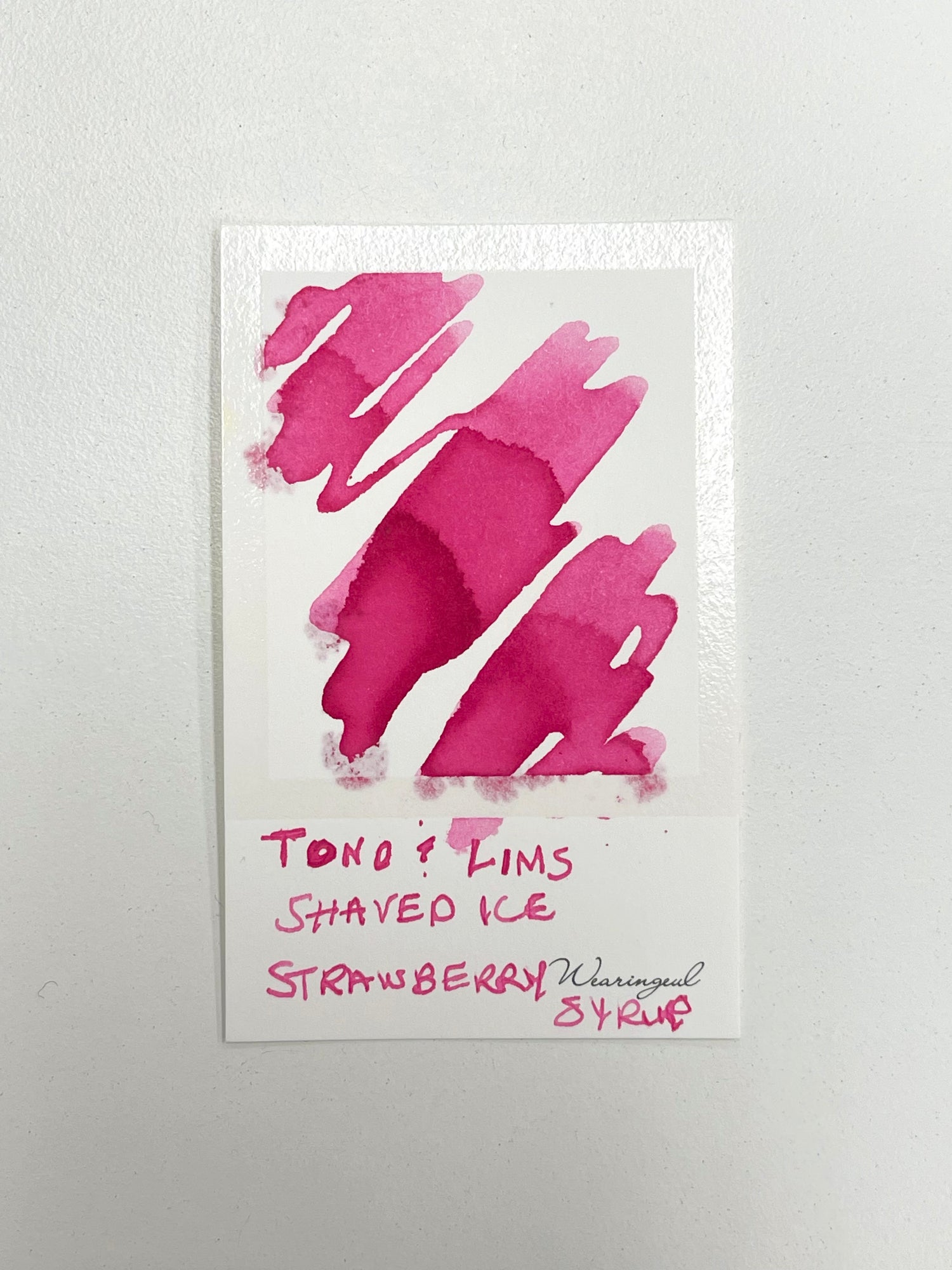 TONO & LIMS - Shaved Ice Strawberry Syrup Ink