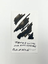 Ink swatch for TONO & LIMS 2nd Anniversary Black Hole Black Ink