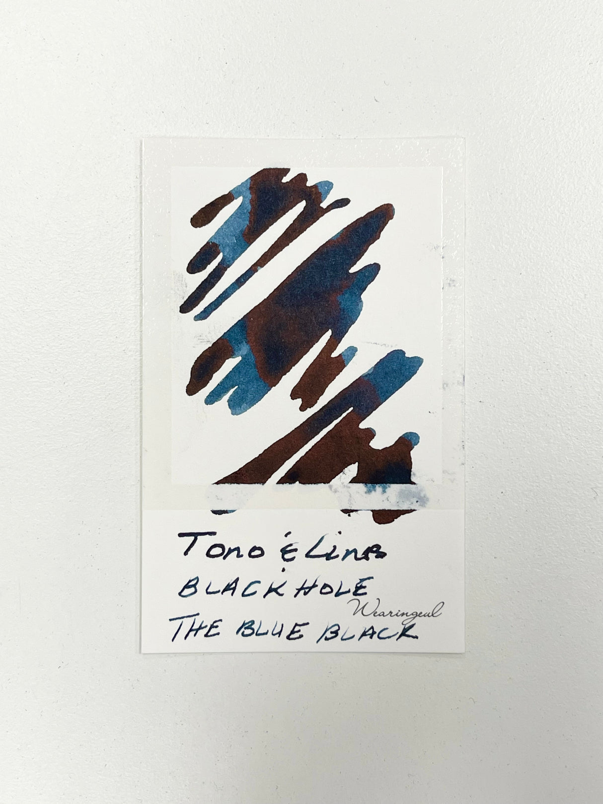 Ink swatch for TONO & LIMS 2nd Anniversary Black Hole The Blue Black Ink