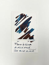 Ink swatch for TONO & LIMS 2nd Anniversary Black Hole The Blue Black Ink