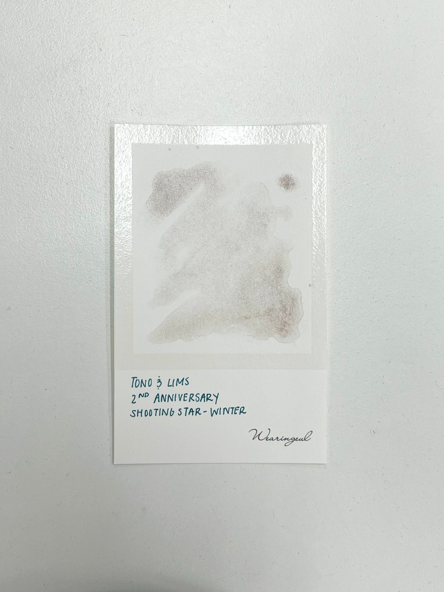 Ink swatch for TONO & LIMS 2nd Anniversary Shooting Star Winter Ink
