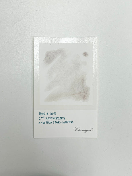 Ink swatch for TONO & LIMS 2nd Anniversary Shooting Star Winter Ink