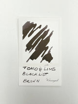 Ink swatch for TONO & LIMS BLACK LIST Brown Ink