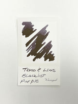 Ink swatch for TONO & LIMS BLACK LIST Purple Ink