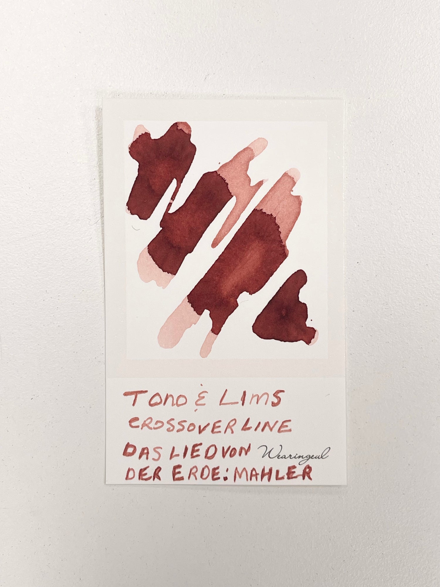 Ink swatch for TONO & LIMS Crossover Line Das Lied von der Erde: Mahler