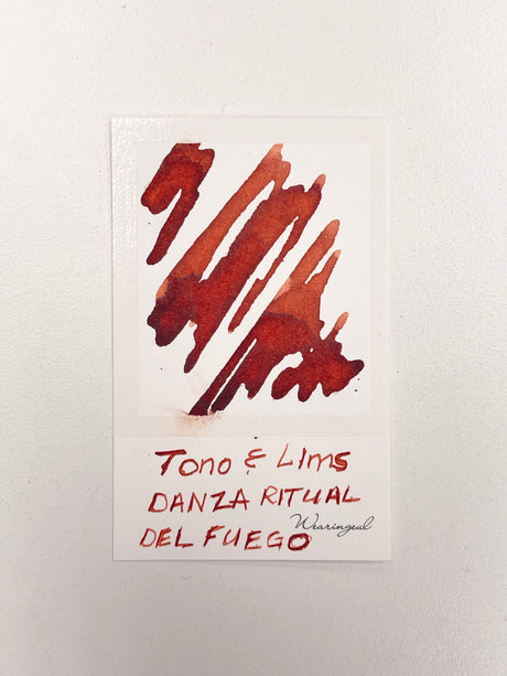 Ink swatch of TONO & LIMS Crossover Line Falla: Danza ritual del fuego