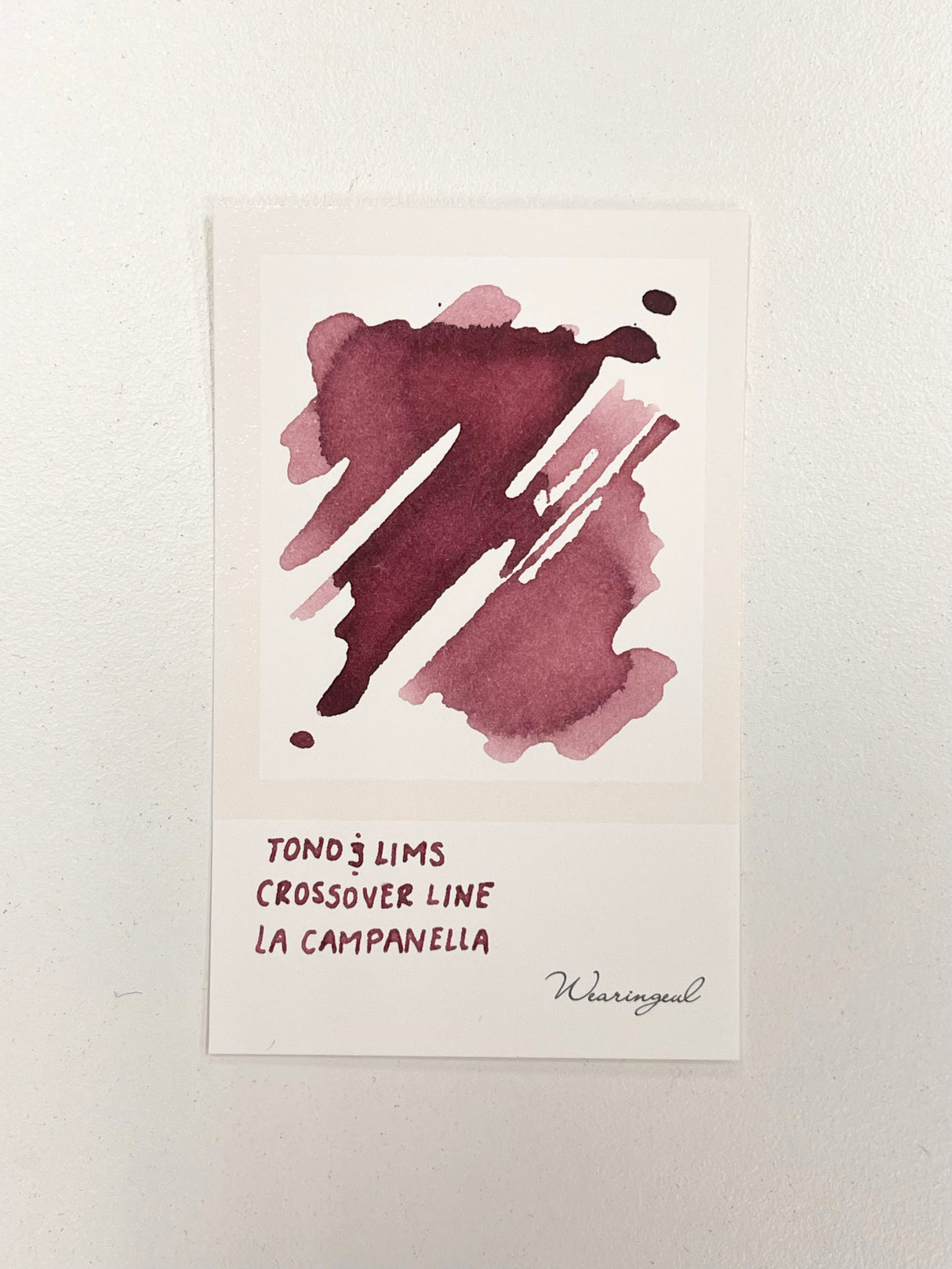 Ink swatch of TONO & LIMS Crossover Line La Campanella