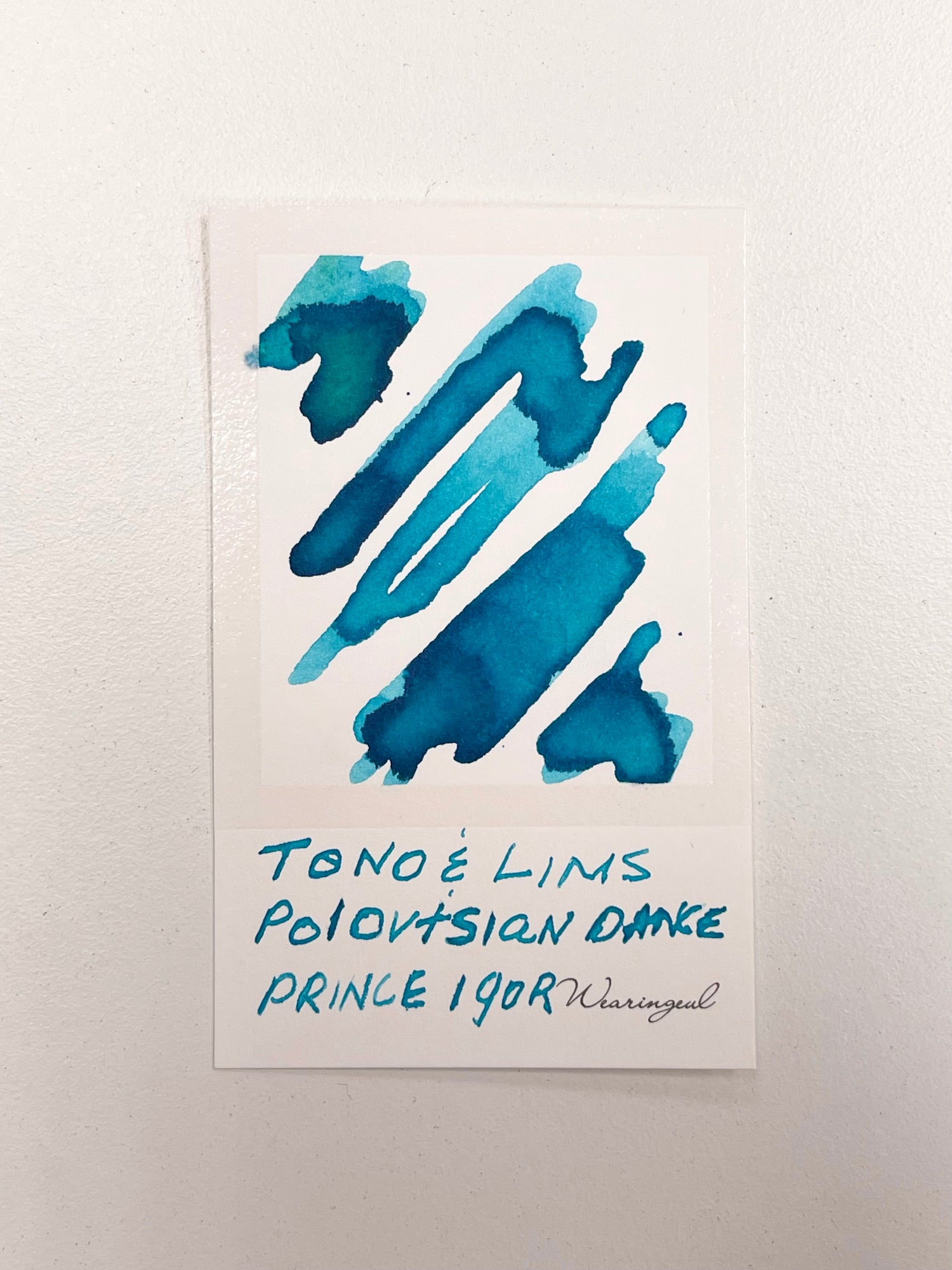 Ink swatch of TONO & LIMS Crossover Line Polovtsian Dances Borodin: Opera "Prince Igor"