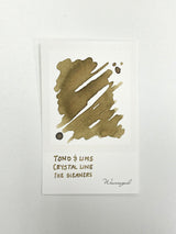 Ink swatch for TONO & LIMS Crystal Line Respect Collection The Gleaners Ink (Glass Pen Only)