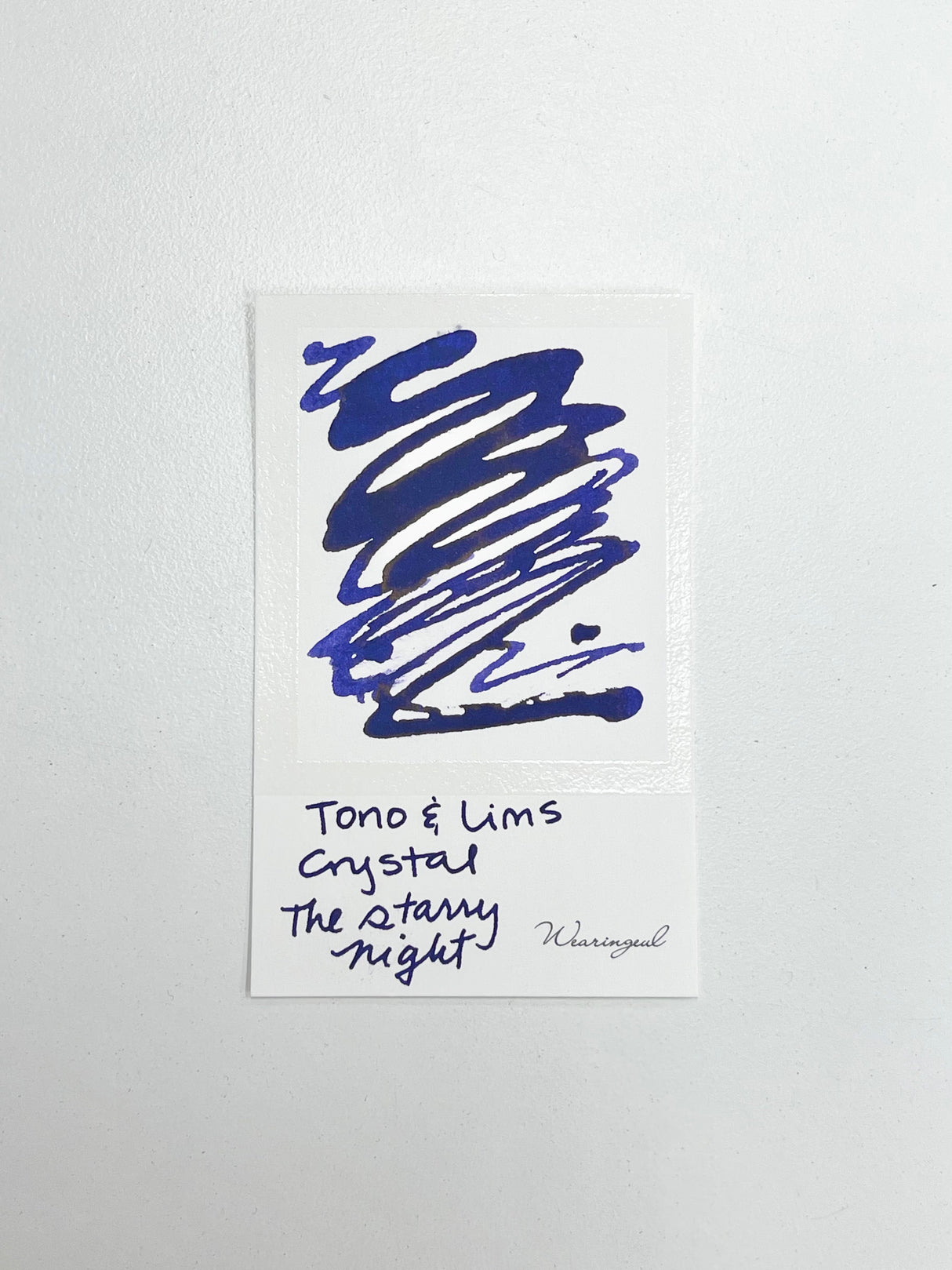 TONO & LIMS Crystal Line Respect Collection The Starry Night Ink (Glass Pen Only)