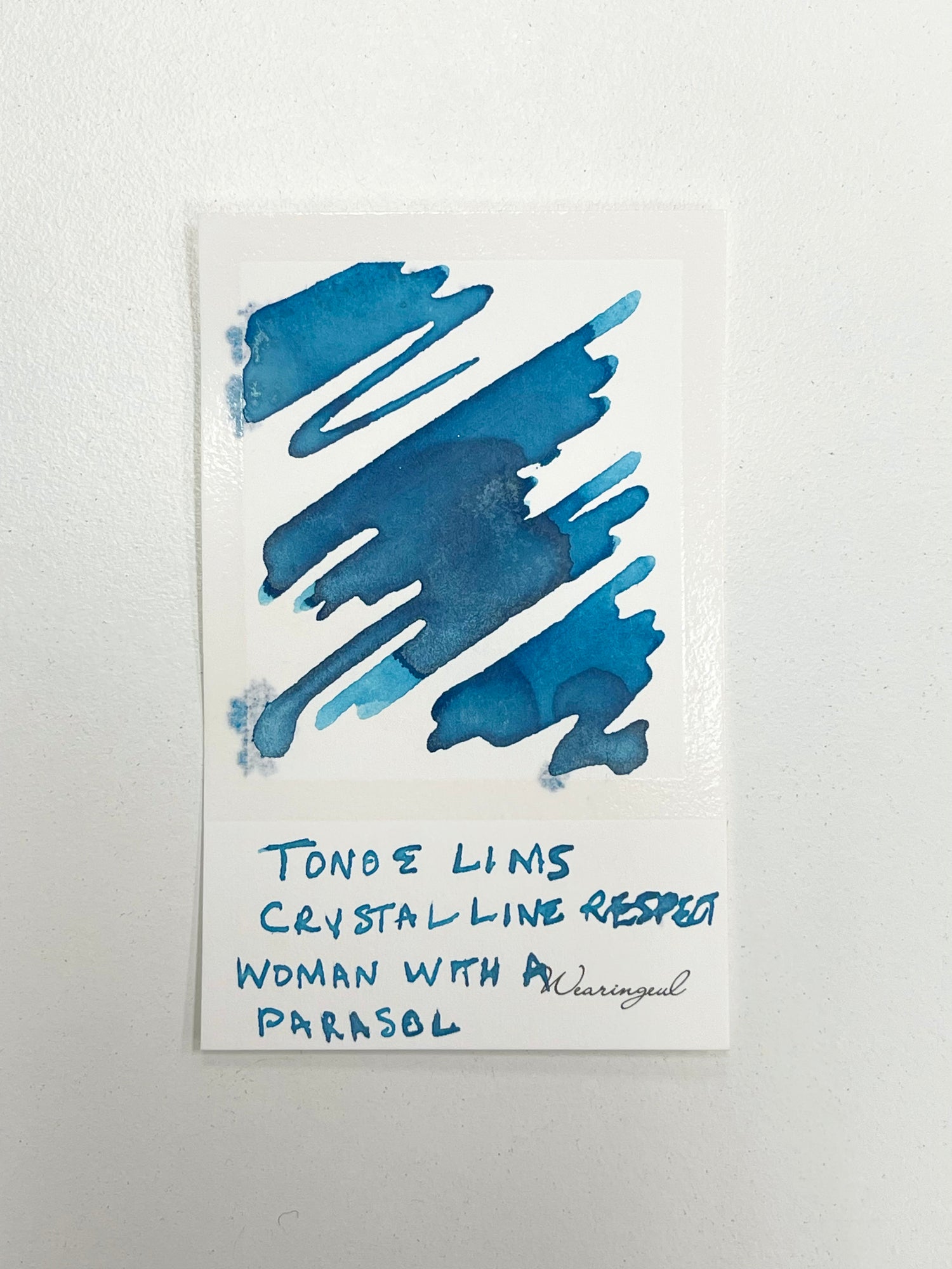 TONO & LIMS Crystal Line Respect Collection Woman with a Parasol Ink (Glass Pen Only)
